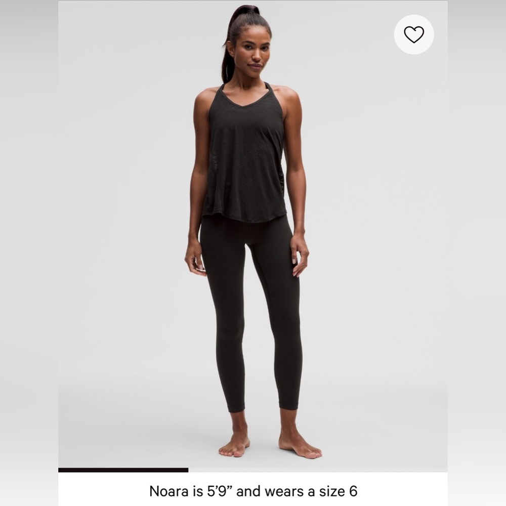 Lululemon Tie-back Yoga Blue Tank Top